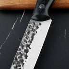 Meteorite Reindeer 7'' Utility Knife - Outdoor Camp Chef's Knife for Picnic Prep & Camp Cooking｜Japanese-Style High-Carbon Steel Blade & Weather-Grip Handle