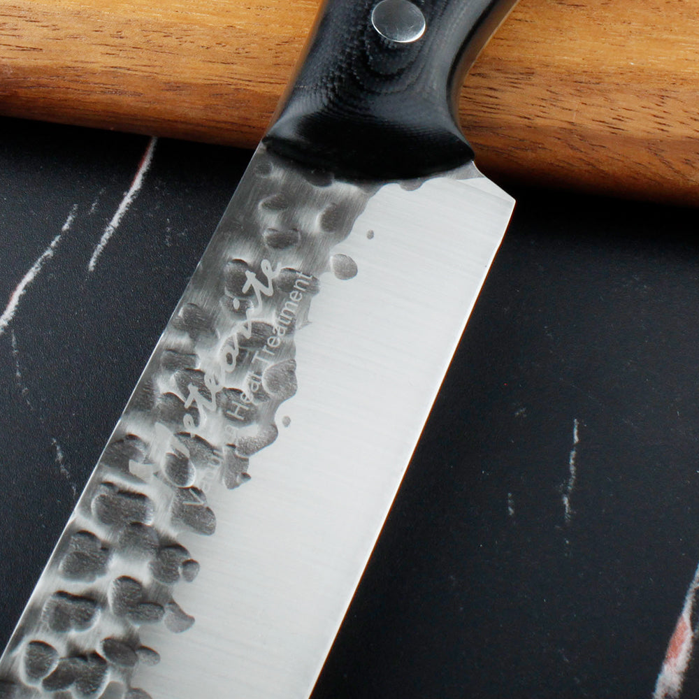 Meteorite Reindeer 9'' Utility Knife - Ultimate Camp Kitchen Tool for Outdoor Cooking & Wild Prep｜3.3mm High-Carbon Steel & Non-Slip Grip Handle