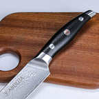 Abellia Libra Professional 9inch Carving Knife Damascus Steel VG10 Meat Slicing Knives with Black G10 Handle