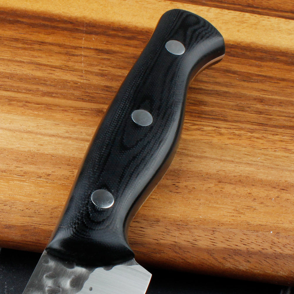 Meteorite Reindeer 9'' Utility Knife - Ultimate Camp Kitchen Tool for Outdoor Cooking & Wild Prep｜3.3mm High-Carbon Steel & Non-Slip Grip Handle