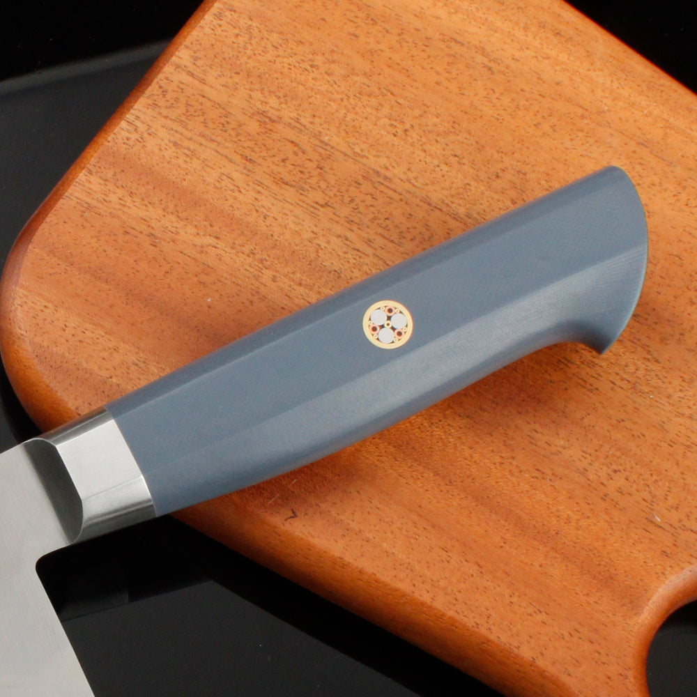 Chef Knife, For Home Daily Cooking, AUS-10/2Cr13 Hybrid Blade, G10 Handle with Steel Bolster – Abeillia Saturn 8 Inch