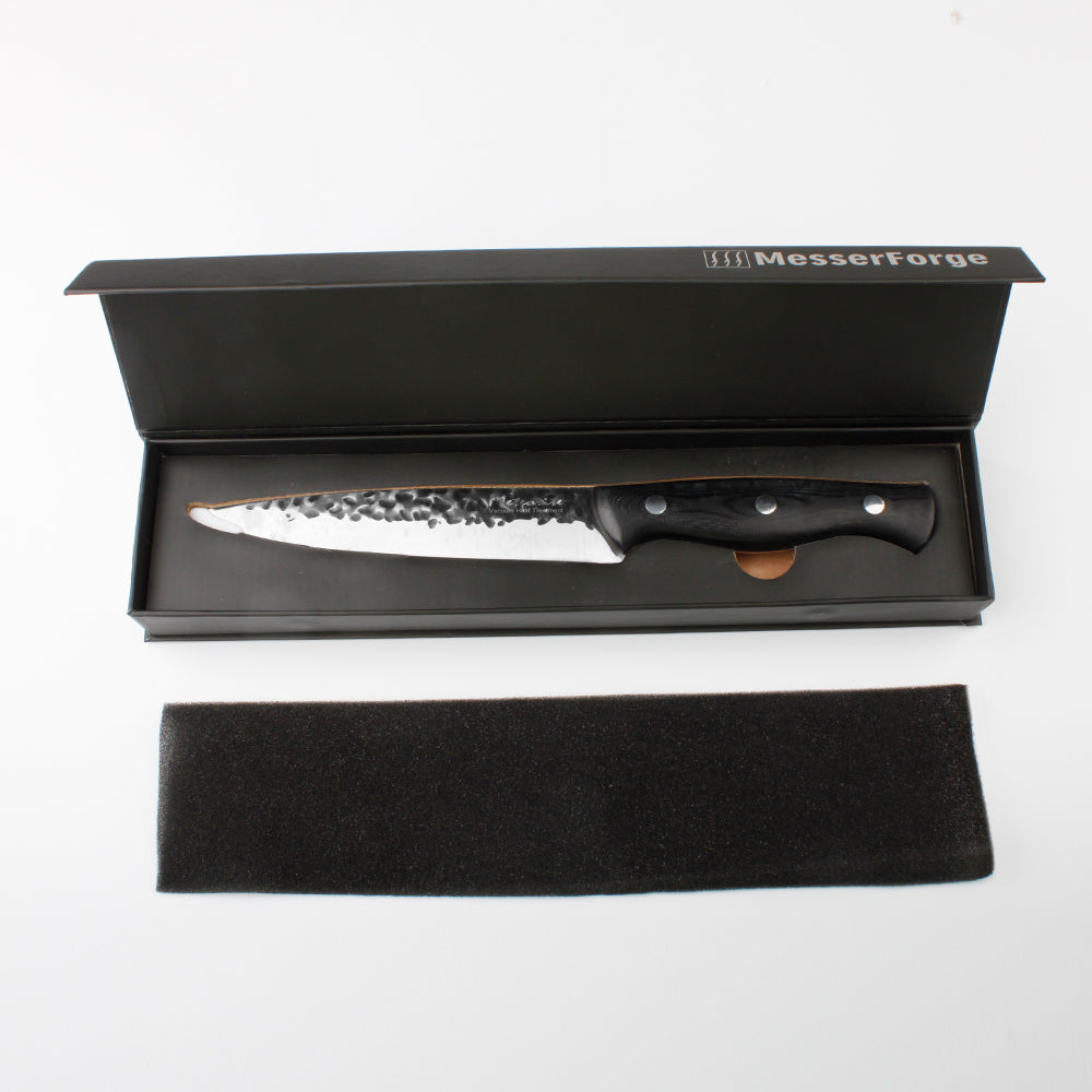 Meteorite Reindeer 7'' Utility Knife - Outdoor Camp Chef's Knife for Picnic Prep & Camp Cooking｜Japanese-Style High-Carbon Steel Blade & Weather-Grip Handle