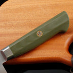 Chef Knife, For Home Daily Cooking, AUS-10/2Cr13 Hybrid Blade, G10 Handle with Steel Bolster – Abeillia Saturn 8 Inch