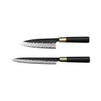 Kajiya Asakusa Japanese Knife Set – 2PCS / 3PCS / 6PCS Options | 3-Layer VG10 Core Steel | Nakiri, DeBa, Gyuto, Yanagiba, Senmaru | Natural Wood Handle