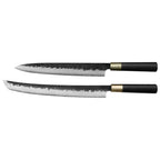 Kajiya Asakusa Japanese Knife Set – 2PCS / 3PCS / 6PCS Options | 3-Layer VG10 Core Steel | Nakiri, DeBa, Gyuto, Yanagiba, Senmaru | Natural Wood Handle