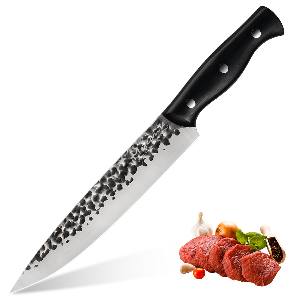 Meteorite Reindeer 9'' Utility Knife - Ultimate Camp Kitchen Tool for Outdoor Cooking & Wild Prep｜3.3mm High-Carbon Steel & Non-Slip Grip Handle