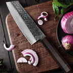 Kajiya Unnan 7" Bunka  - Japanese Kitchen's Heavy-Duty Chopping with Damascus Steel Blade & Ebony Wood Handle