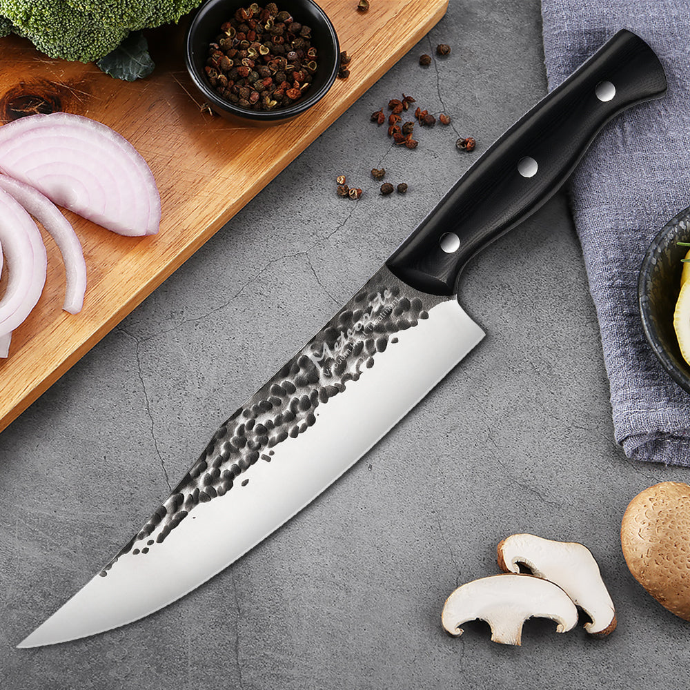 Meteorite Reindeer 9'' Carving Knife - Outdoor Camp Knife for Roast Carving & Picnic Meals｜High-Carbon Stainless Steel Blade & Non-Slip Grip Handle