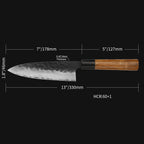 Kajiya Keikoku 7'' Deba - Professional Japanese Kitchen Knife for Fish Deboning & Heavy-Duty Butchering with 67-Layer Damascus VG10 Steel blade & Natural Wooden Handle (Olive/Ebony options)