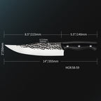 Meteorite Reindeer 9'' Carving Knife - Outdoor Camp Knife for Roast Carving & Picnic Meals｜High-Carbon Stainless Steel Blade & Non-Slip Grip Handle