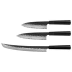 Kajiya Keikoku Japanese Knife Set – 2PCS / 3PCS / 6PCS Options | 67-Layer Damascus Steel | Nakiri, DeBa, Gyuto, Yanagiba, Senmaru | Natural Wood Handle