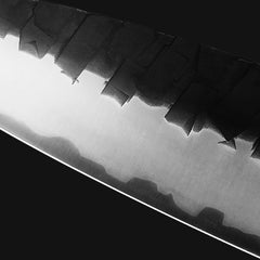 Kajiya Asakusa 11'' YanagiBa - Professional Japanese Kitchen Knife for Sushi & Fish Slicing with 3-Layer VG10 Steel Blade & Natural Wooden Handle (Ebony)