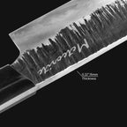 Meteorite Kodiak 10'' Utility Knife - Heavy-Duty Full-Tang Camp Kitchen Knife for Outdoor Cooking & Wood Processing｜T10 Forged Steel & Natural Wooden Handle (Ebony)