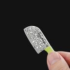 Co-Star 2.6'' Mini Butchers - Fashion Damascus Keychain Knife for Everyday Carry & Fruit Cutting｜Textured G10 Handle & Ultra-Light (17g)