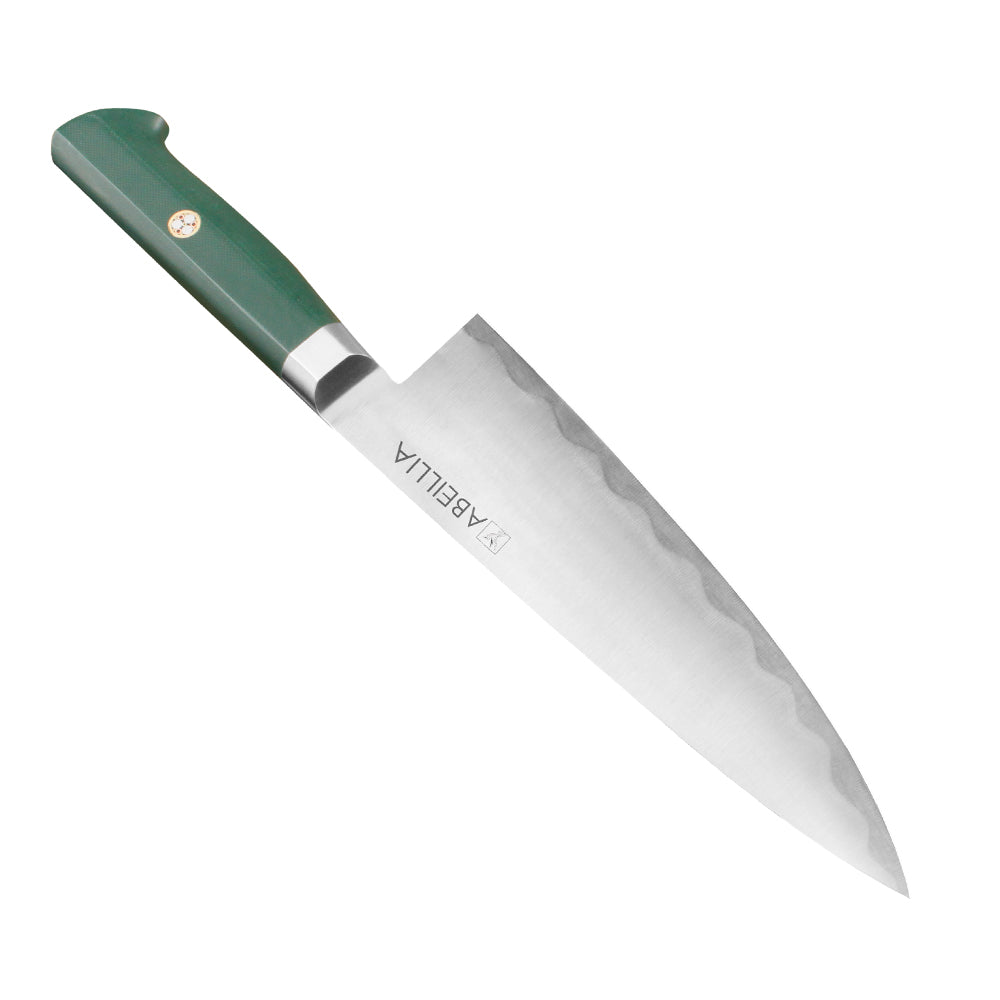 Chef Knife, For Home Daily Cooking, AUS-10/2Cr13 Hybrid Blade, G10 Handle with Steel Bolster – Abeillia Saturn 8 Inch