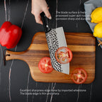 Meteorite Reindeer 7'' Cleaver - Heavy-Duty Camp Knife for Whole Chicken Butchering & Wood Splitting｜4.5mm High-Carbon Stainless Steel Blade & Storm-Grip Handle