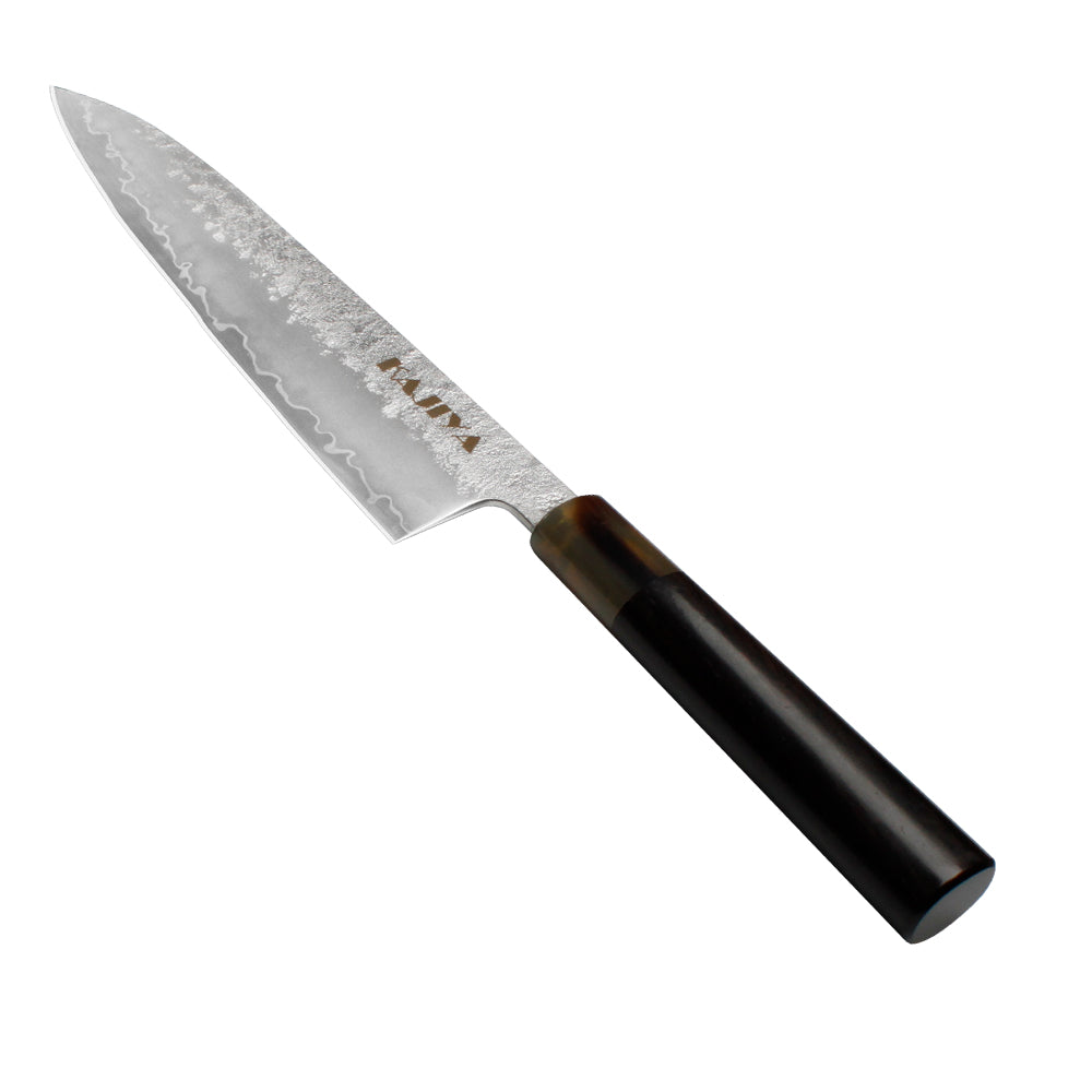 Kajiya Kumano 8'' Gyuto - Fashion-Forward Japanese Chef Knife for Precision Cooking & Kitchen Mastery with 3-Layer VG10 Steel Blade & OX Horn and Wood Handle