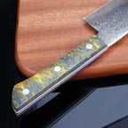 Meteorite PaintedBunting 8.3'' Gyuto - Professional Kitchen Blade for Precision Slicing & Dicing, 67-Layer Damascus Steel with Acrylic Handle