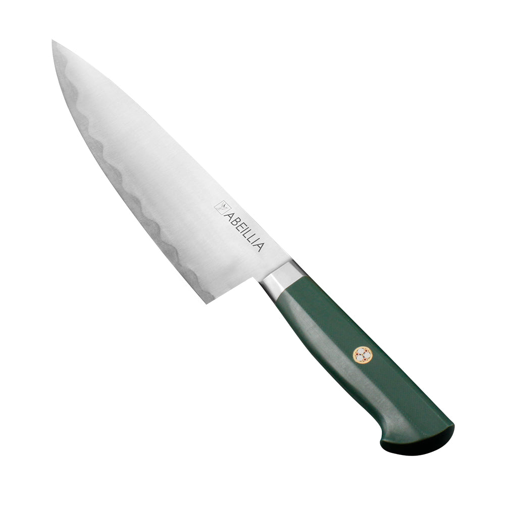 Chef Knife, For Home Daily Cooking, AUS-10/2Cr13 Hybrid Blade, G10 Handle with Steel Bolster – Abeillia Saturn 8 Inch