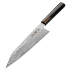 Kajiya Kumano 8'' Kiritsuke - Fashion-Forward Japanese Kitchen Knife for Precision Slicing & Multi-Purpose Cooking with 3-Layer VG10 Steel Blade & OX Horn and Wood Handle