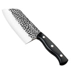Meteorite Reindeer 7'' Cleaver - Heavy-Duty Camp Knife for Whole Chicken Butchering & Wood Splitting｜4.5mm High-Carbon Stainless Steel Blade & Storm-Grip Handle