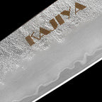 Kajiya Kumano 8'' Kiritsuke - Fashion-Forward Japanese Kitchen Knife for Precision Slicing & Multi-Purpose Cooking with 3-Layer VG10 Steel Blade & OX Horn and Wood Handle
