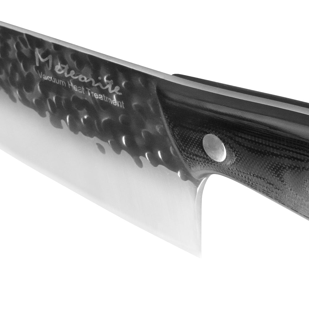 Meteorite Reindeer 9'' Chef Knife - Heavy-Duty Camp Kitchen Knife for Outdoor Cooking & Wild Game Prep｜3.3mm High-Carbon Steel Blade & Non-Slip Grip Handle