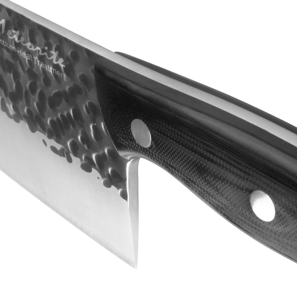 Meteorite Reindeer 7'' Cleaver - Heavy-Duty Camp Knife for Whole Chicken Butchering & Wood Splitting｜4.5mm High-Carbon Stainless Steel Blade & Storm-Grip Handle