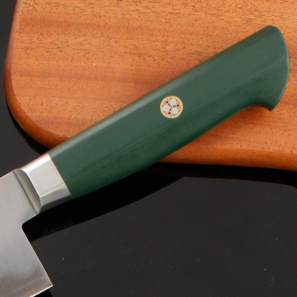 Chef Knife, For Home Daily Cooking, AUS-10/2Cr13 Hybrid Blade, G10 Handle with Steel Bolster – Abeillia Saturn 8 Inch