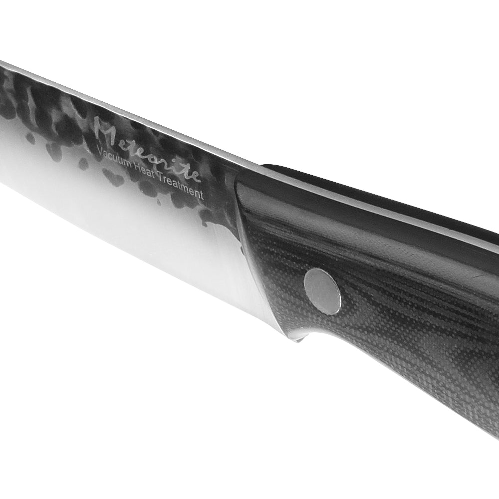 Meteorite Reindeer 7'' Utility Knife - Outdoor Camp Chef's Knife for Picnic Prep & Camp Cooking｜Japanese-Style High-Carbon Steel Blade & Weather-Grip Handle