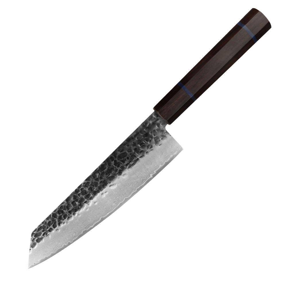 Kajiya Unnan 10" Kiritsuke - Japanese  Professional Multi-Purpose Slicing & Chopping with Damascus Steel Blade &  Ebony Wood Handle