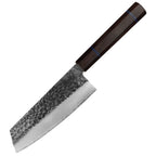 Kajiya Unnan 7" Bunka  - Japanese Kitchen's Heavy-Duty Chopping with Damascus Steel Blade & Ebony Wood Handle