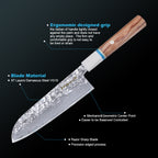 Meteorite IceRaven Japanese Knife Set | 2Pcs / 3Pcs / 4Pcs Black Forged Damascus Steel | Gyuto, Santoku, Nakiri, Kiritsuke | Olive Wood Handle