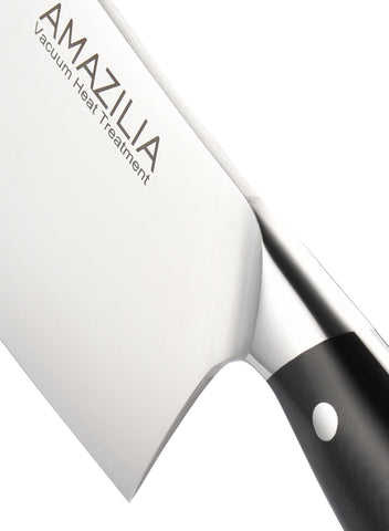 Amazilia Leo 6.5 inch Sandvik (14C28N) Steel Kitchen Vegetable Cleaver Knife with cast steel &G10