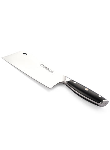 Amazilia Leo 6.5 inch Sandvik (14C28N) Steel Kitchen Vegetable Cleaver Knife with cast steel &G10