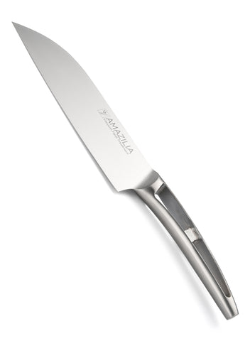 Amazilia  8inch 9Cr18MoV Steel Vegetable Kitchen Knife Professional Santoku Knife