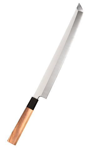 Kajiya Kinzan 12- Professional Fish Knife Sakimaru Knife with Japanese Hardwood Handle