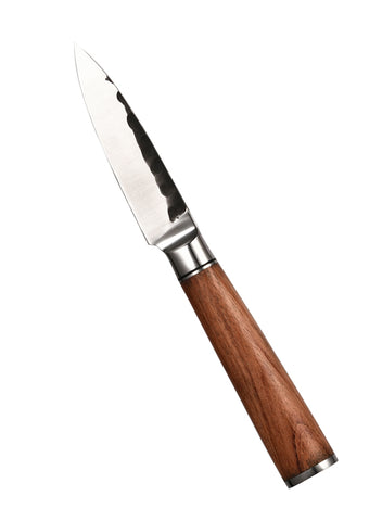 Meteorite Buffalo 3.5 inch 5Cr15MoV Steel Kitchen Paring Fruit Knife With Rose Wood Handle
